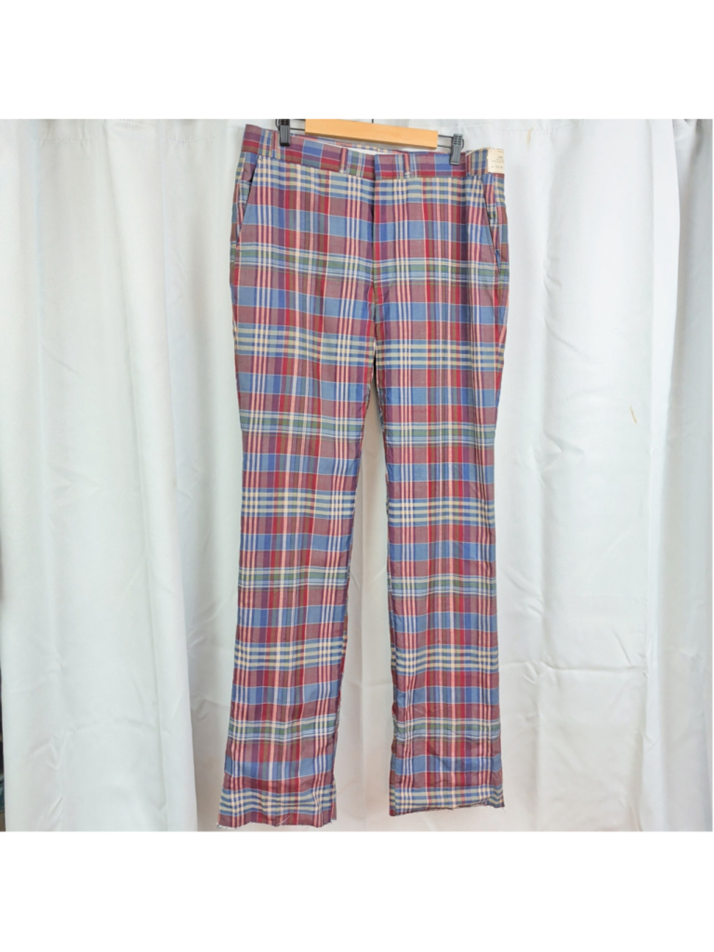 Vintage Deadstock Kountz & Rider Madras Plaid Pants 38